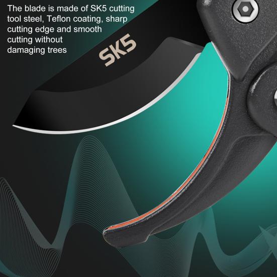 Секатор с ультра острыми лезвиями, эргономичной ручкой, предохранительным механизмом, многоцелевой ручной секатор, садовые ножницы