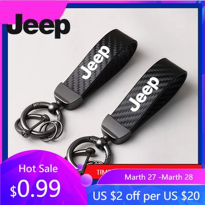 Для автомобиля Jeep Брелок для ключей с индивидуальным логотипом Брелок Чехол для ключей Подарок для Jeep Wrangler Grand Cherokee Wagoneer Avenger Compass XJ Ca