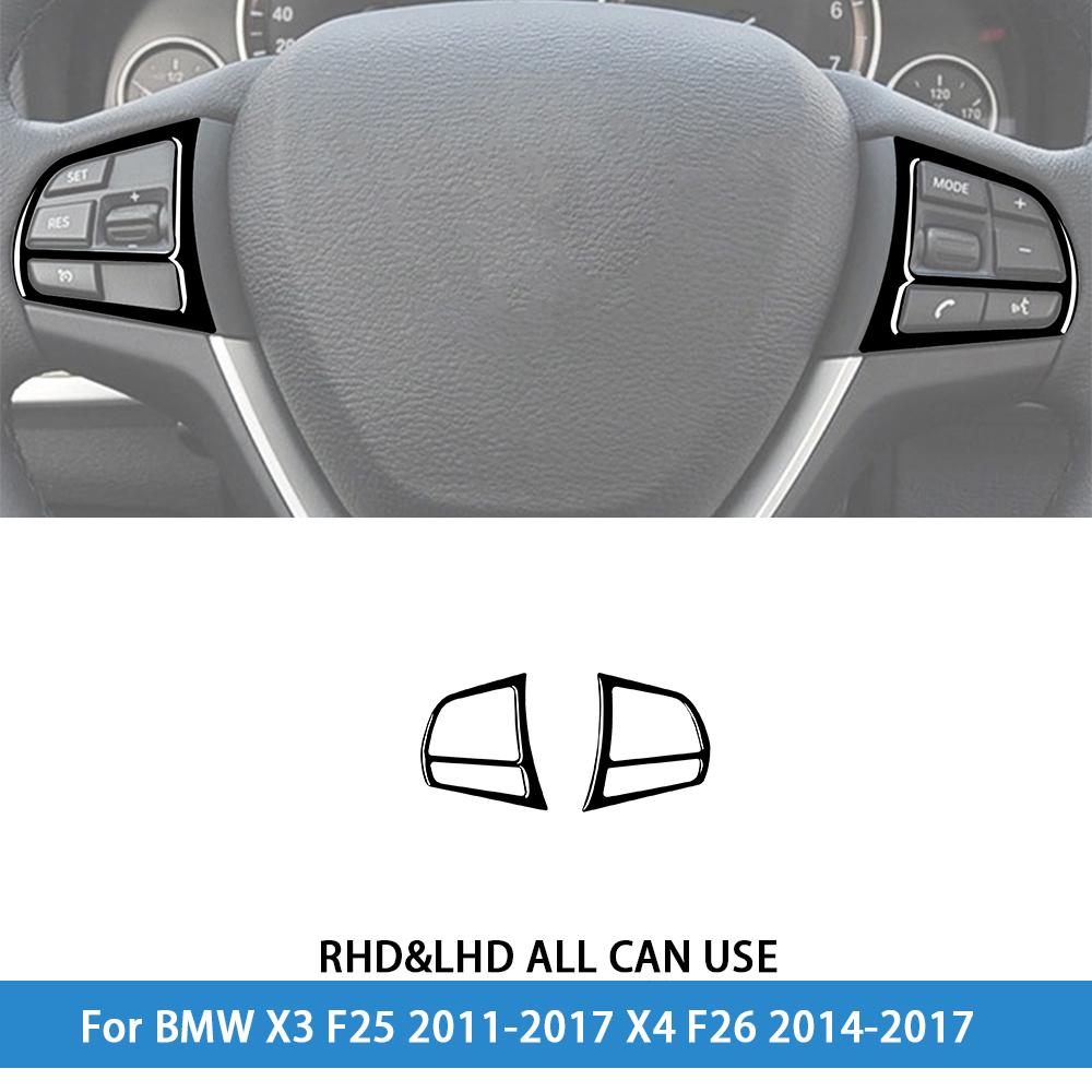 dsgur6 For BMW X3 F25 2011-2017 X4 F26 2014-2017Car Accessories Piano Black Interior Air Vent Taillight Console Trim Modified Sticker