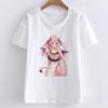 Летнее поступление, симпатичная женская футболка с принтом персонажей мультфильмов из аниме, женская японская одежда Harajuku K