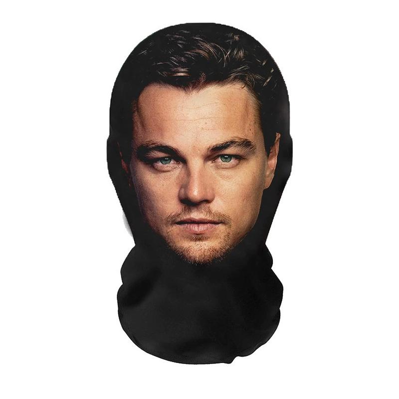 3D Seamless Mask Realistic Face Masks Funny Face Printed Head Scarf Cosplay Role Play Prop Dress Up Facemask Balaclava Headgear
