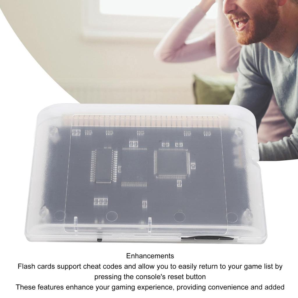 Игровая карта 3000 в 1 с памятью 8 ГБ Прозрачная кассета для Mega Drive Mega Key Игровые аксессуары Карта, V1, Поддержка, (Прозрачный белый)