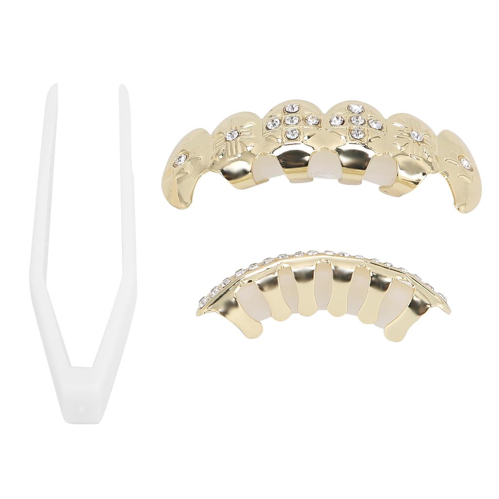 Гальванический набор вставных зубов в стиле хип-хоп, многоразовый неувядающий Хэллоуин, фестиваль, украшение для зубов, скобка