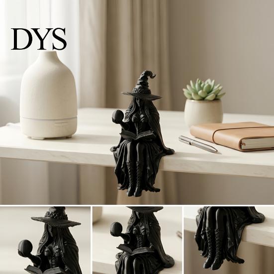 Модель Фэнтези Персонажа 3D Печатная Фигурка Гадалки, Хэллоуин Мистическая Цыганская Статуэтка для Полки Темный Стиль Домашний Декор Настольный Дисплей,