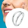 Nose Ring Double Open Stainless Steel Gifts Fashionable Hoop Septum Rings Cuffs for