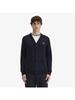 [подлинный Headquarters] Fred Perry [базовый] Классический кардиган из шерсти мериноса 198 Afpm2419551 198 qzgAfpm2419551 198