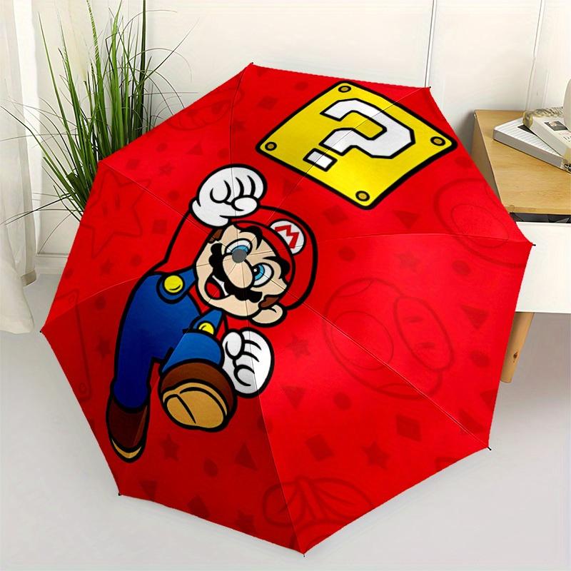 1pc Mario Automatic Folding Umbrella - Lightweight, Retractable Design with 8-Rib Durability, Perfect for Outdoor28