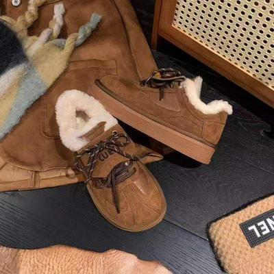 Новые хлопковые туфли с леопардовым принтом женские 2025 на толстой подошве с увеличением роста спортивные повседневные теплые кеды тренд флис утолщенные женские туфли