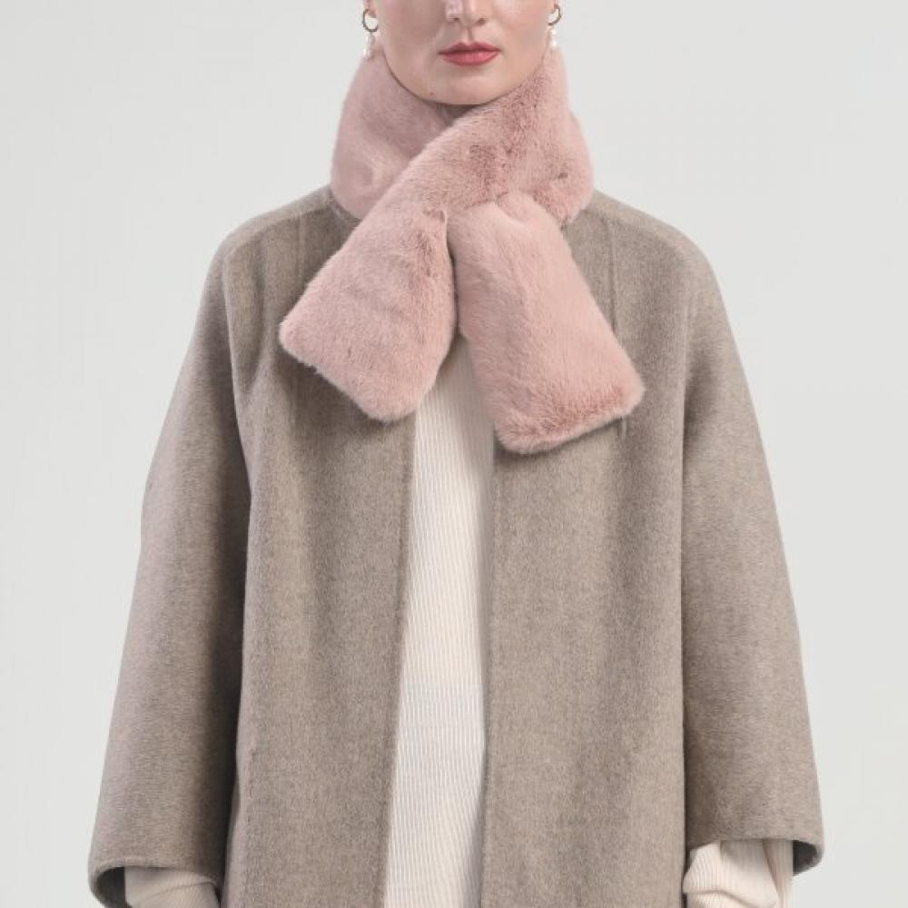 Lara Winter Fur Scarf Pink Lalaf231