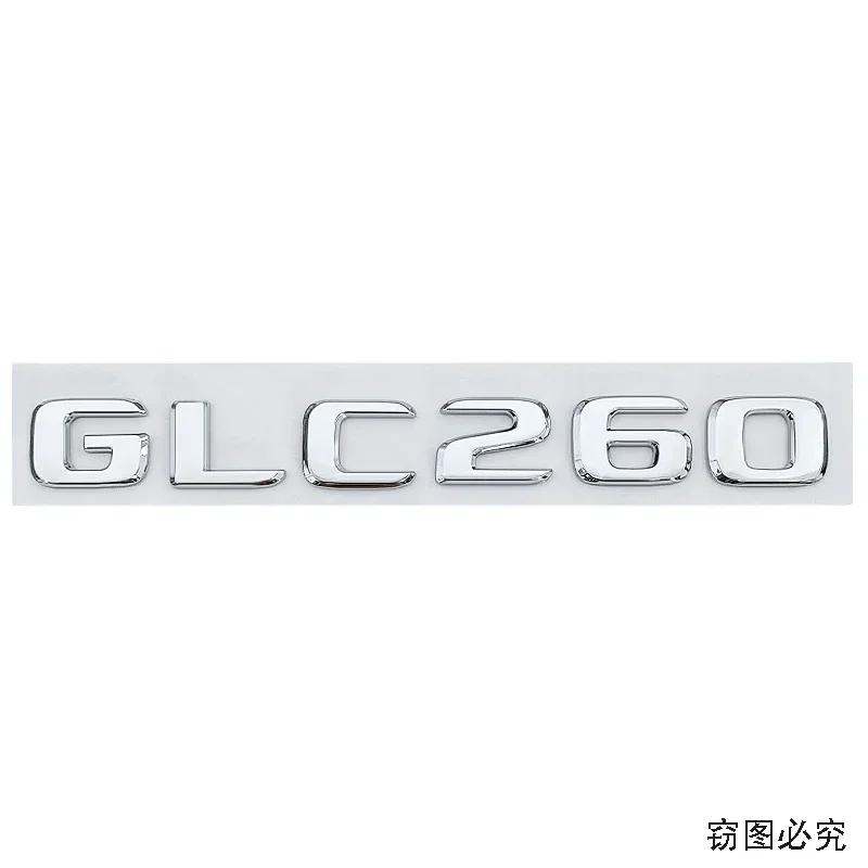 ABS Car Letter Sticker Rear Emblem Badge Tail Trunk Decals for Mercedes Benz GLC200 GLC260 GLC300 Exterior Decoration