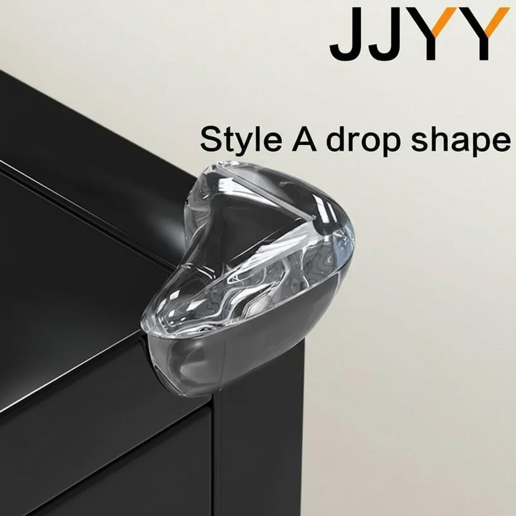 4PCS Soft Silicone Corner Guards Baby Safety Cushions Edge Bumpers for Furniture Table Protectors