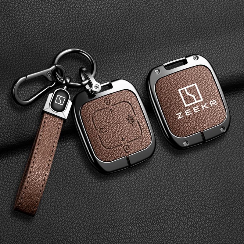Чехол-брелок из цинкового сплава для автомобильного ключа Zeekr 001 Zeekr X Держатель корпуса брелка Брелок Аксессуары