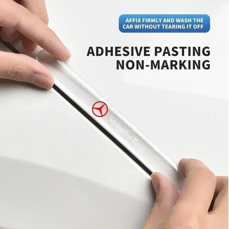 ZQE1 4pcs/set Car Door Bowl Handle Protector Stickers Transparent Anti-scratch Film for Mercedes Benz W211 W204 W210 W203 CLA GLA