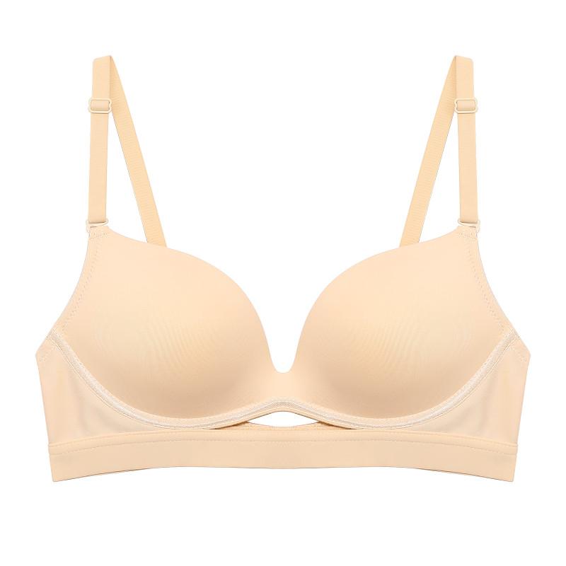 FINETOO Бюстгальтер пуш-ап для женщин, однотонное нижнее белье, женское мягкое и удобное дышащее белье