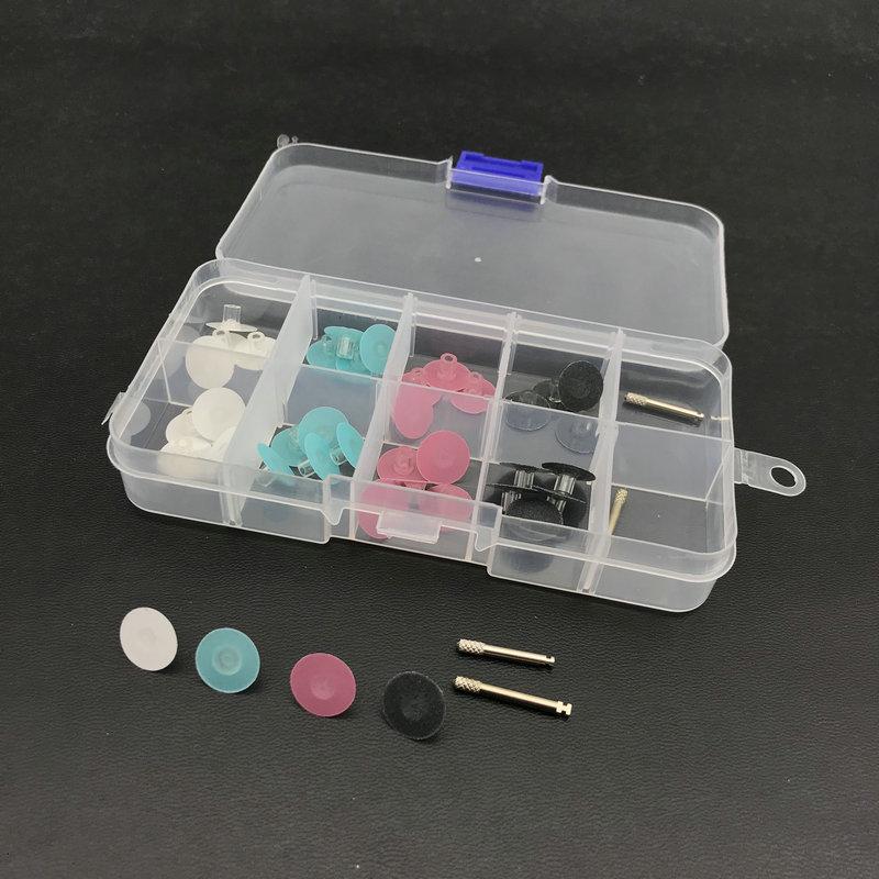 40pcs Dental Polishing Stem Discs Composite Finishing Disc + 4pcs Mandrel