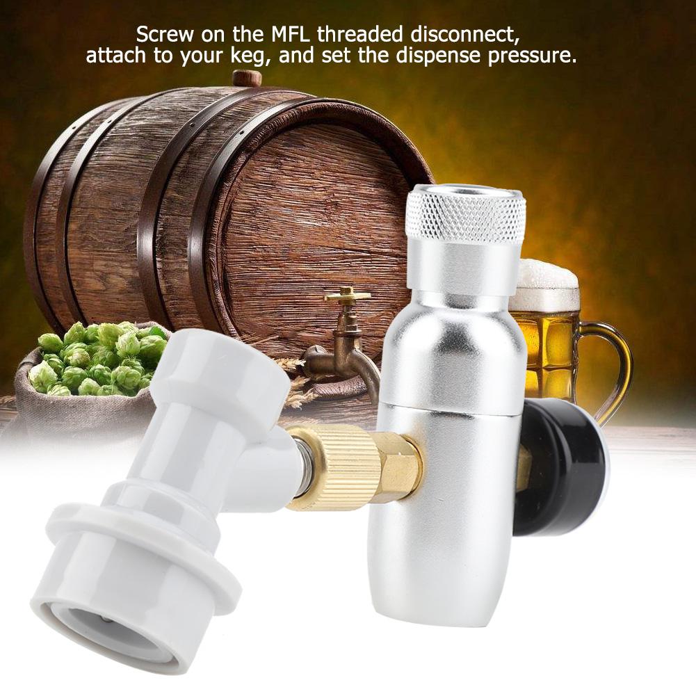 Homebrew CO2 16g Regulator Kit Gas Disconnect Home Draft Beer Kegerator(0-60 PSI)