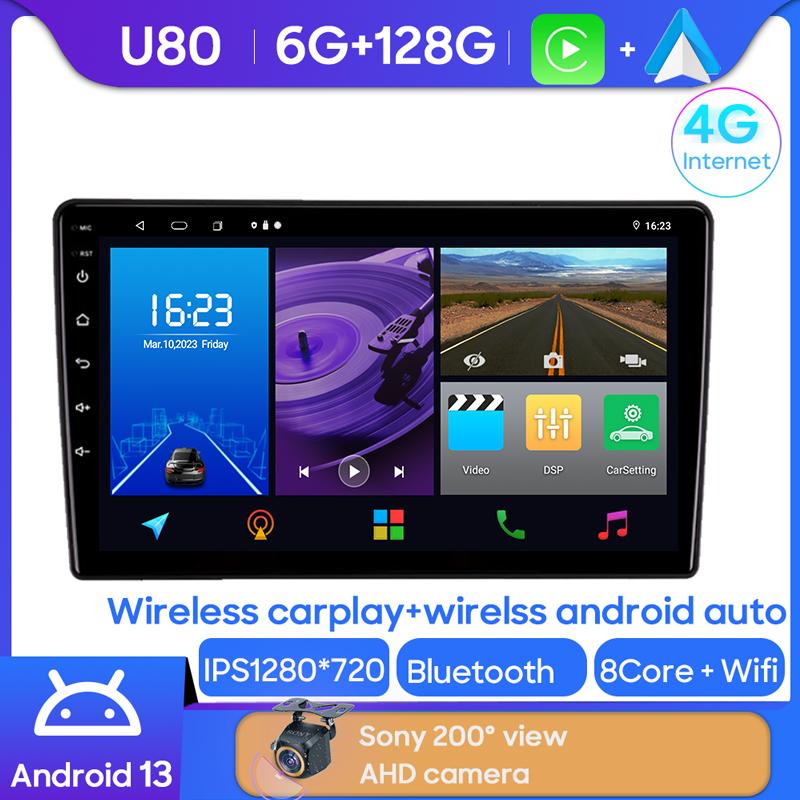 Android Мультимедиа Для Opel Vectra 3 C 2002 - 2008 Автомобильный Стерео Процессор Радио QLED Плеер Навигация Carplay Авто HDR Камера WIFI Экран