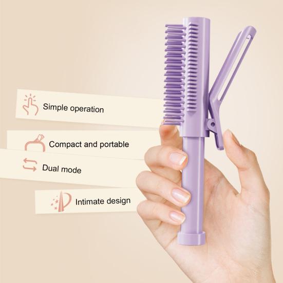 Retractable Hair Brush with Clip 2-In-1 Fluffy Hair Volume Comb Portable Travel Professional Women Hair Styling Detangling Tools