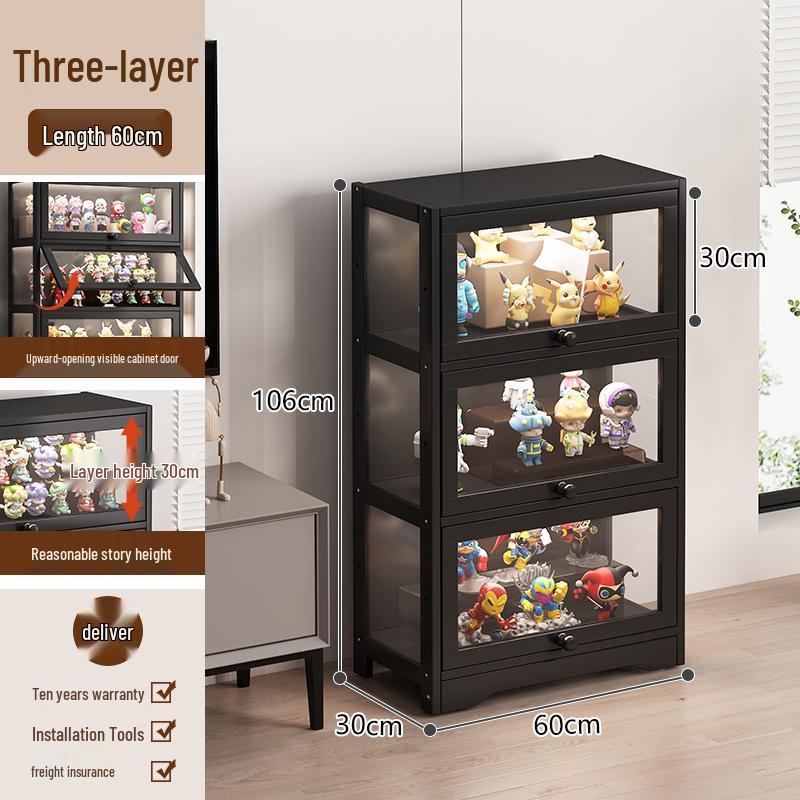 Акриловая стеклянная витрина с замком для игрушек и призов