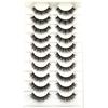 Xiaomi AMSDCN New 10 Pair 3D False Eyelash Cluster with Soft Mink Fur Manga Extended Eyelash Hybrid