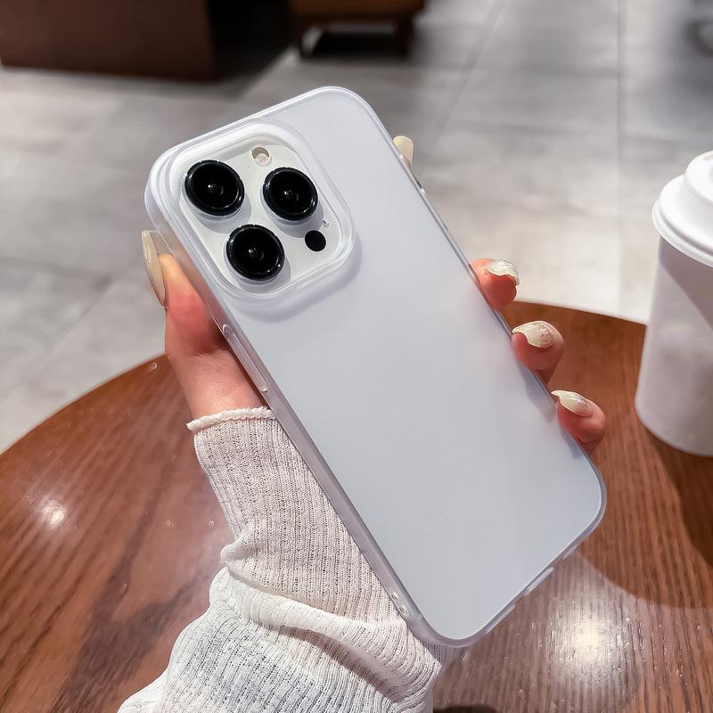 Ультратонкий матовый прозрачный чехол с эффектом кожи для iPhone 17 16 15 14 13 12 Pro Max air Роскошный противоударный матовый чехол для телефона из ПК