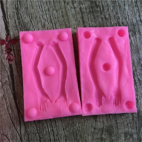 1 Set Body Mold Flexible Bendable Silicone Male Female Full-body Mold for Home