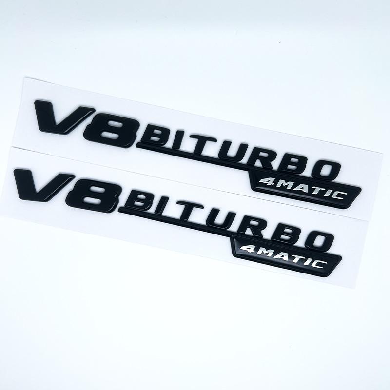 FUP1  Car Fender Side Emblem V8 Biturbo 4matic Logo For Mercedes C63S W205 E63S W213 S63 W222 GLC63S X253 GLE63S W167 AMG Accessories