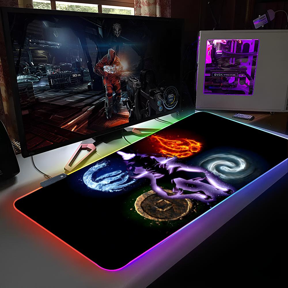 Аватар: Легенда об Аанге Коврик для мыши RGB-подсветка Коврик для мыши ноутбука Коврик для мыши ноутбука Игровой Коврик для игрового стола Игровые аксессуары