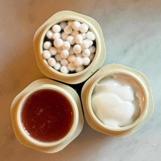 1/3Pcs Portable Travel Container Leak Proof Shampoo Conditioner Shower Gel Magnetic Capsule Empty Storage Box Multi-purpose Cosmetic Refillable Bottle