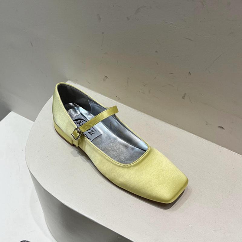 Модные SUOJIALUN 2025 Летние Женские Балетки с Круглым Носком и Неглубоким Вырезом, Мягкие Туфли-Балетки, Женские Повседневные Туфли для Платья, Классические Лоферы Mujer