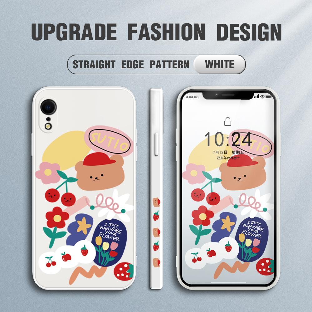 Чехол для телефона с милым мультяшным медведем для Redmi Xiaomi POCO Note 10 Pro 9 9A 9T 10C 8 7 11 Lite 5G X3 M3, мягкий чехол с квадратным краем, полная защита камеры, мягкий чехол из ТПУ