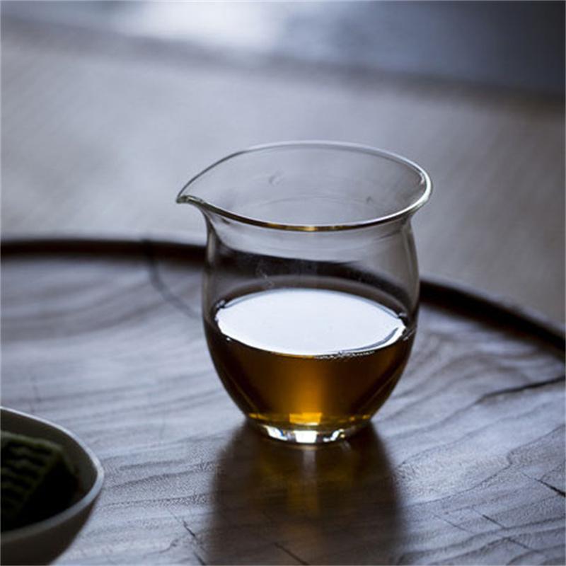 Japanese Style Glass Fair Cup Handmade Kung Fu Tea Pitcher Fair Mug Chahai Tea Cup Set Accessories Teaware
