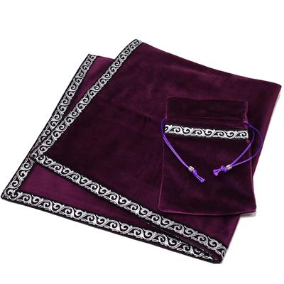 USK STORE Бархатное Таро с Профессиональной Скатертью для Гадания и Чтений Ткань, Мешочек, Качество, Высококачественное (фиолетовый)