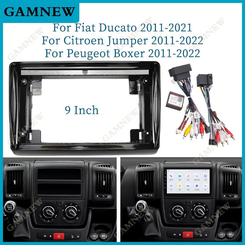 9 Inch Car Frame Fascia Adapter Canbus Android Radio Dash Fitting Panel Kit For Fiat Ducato Citroen Jumper Peugeot Boxer 2011