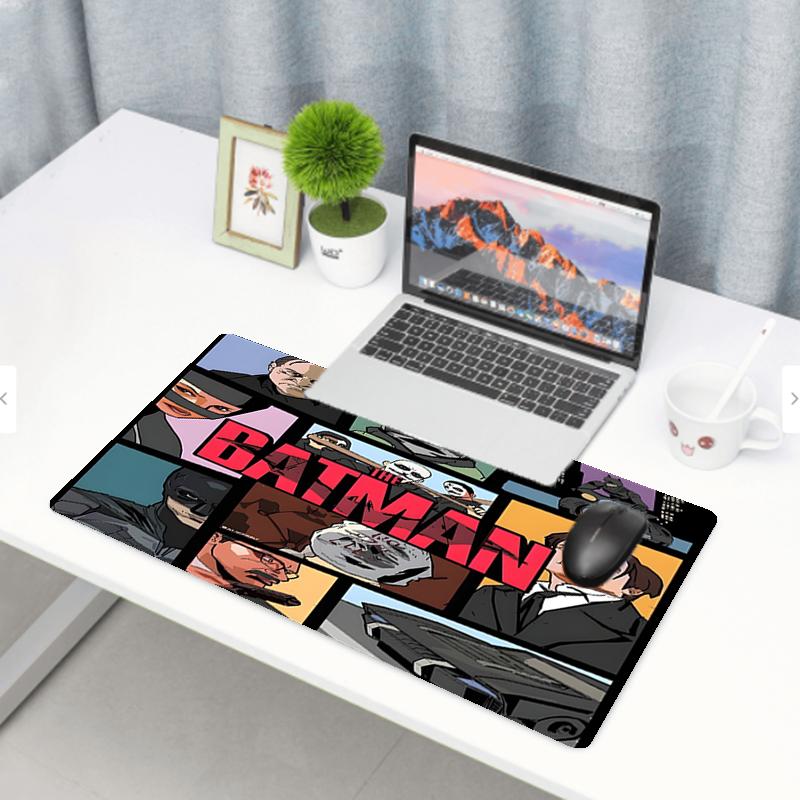Batman Print Mouse Pad, Anti‑Slip Desktop keyboard Mat, for PC Laptop Gaming Working Daily Use, Cool Festival Surprise Gift