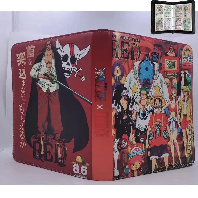 2x2 900pcs Cards Holder Anime Luffy ACE Zoro Game Binder Card Holder Zipper Album Book Capacity R SR TGR GP Collectibles Folder Kids
