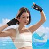 Модные перчатки Ice Silk с солнцезащитным эффектом, уличные силиконовые противоскользящие перчатки для езды на полупальцах с сенсорным экраном, легкие дышащие перчатки для езды на велосипеде