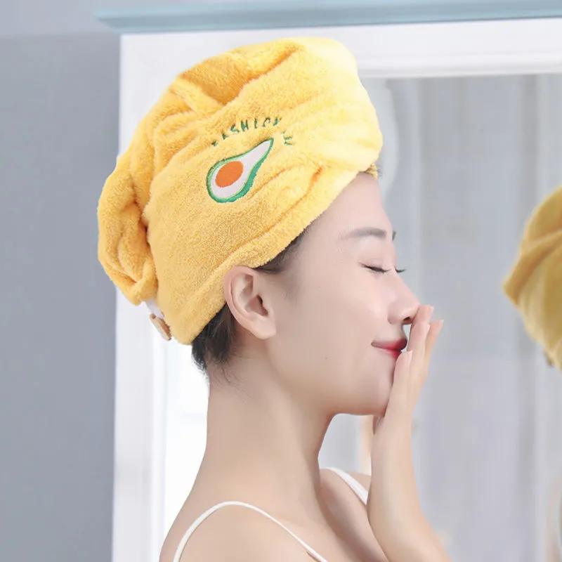 Microfiber Hair Drying Towel Shower Cap Bath Hats For Bathroom Women Dry Hair Cap Quick Drying Soft Towel For Lady Turban Head