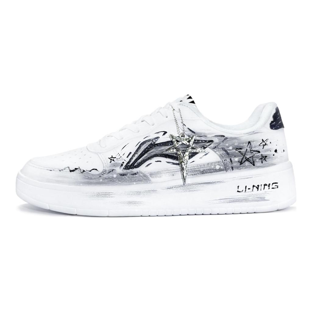 Li Ning Плавучая Лодка Легкие Устойчивые к Истиранию Покрытие Низкий Верх Скейтборд Обувь Мужские AGCS419-1(КомандаДва-н)