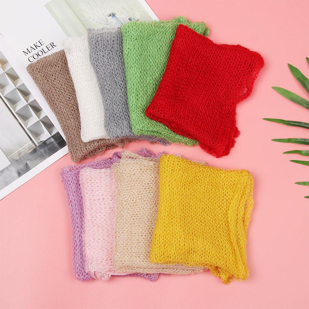 Fashion Soft Long Warm Winter Elastic Baby Photography Props Blanket Stretch Knit Wrap Newborn Wrap