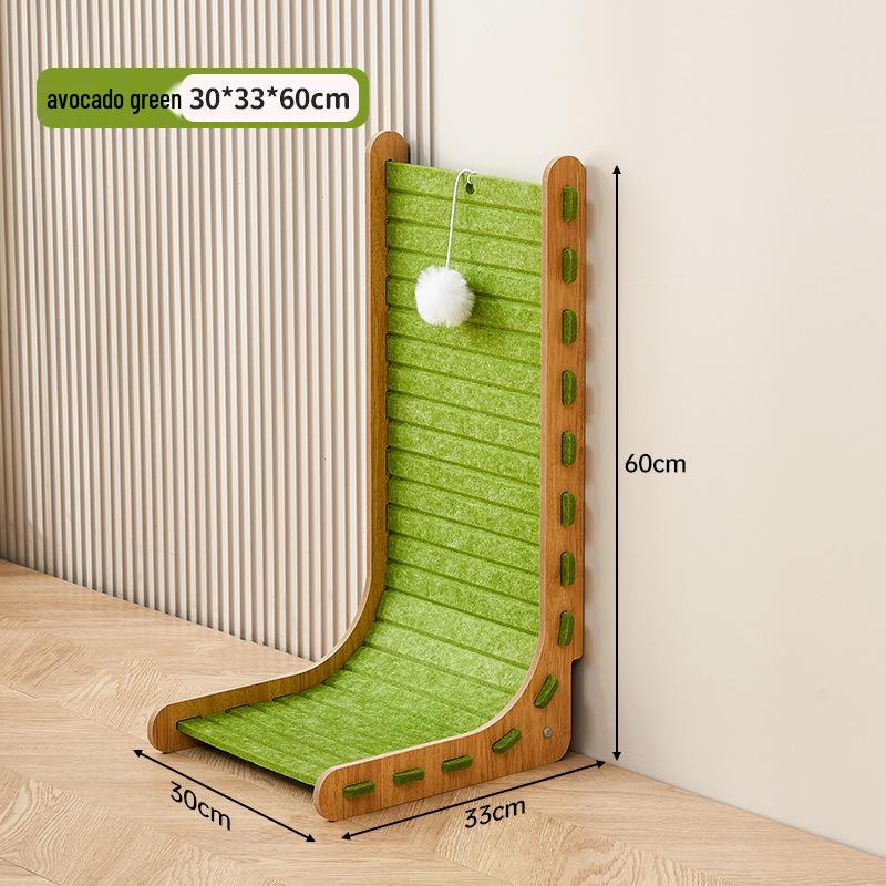 Extra-Large Vertical L-Shaped Cat Scratching & Bed Combo: Durable, Scratch-Resistant, No Mess, Wear-Resistant Cat Claw Board.