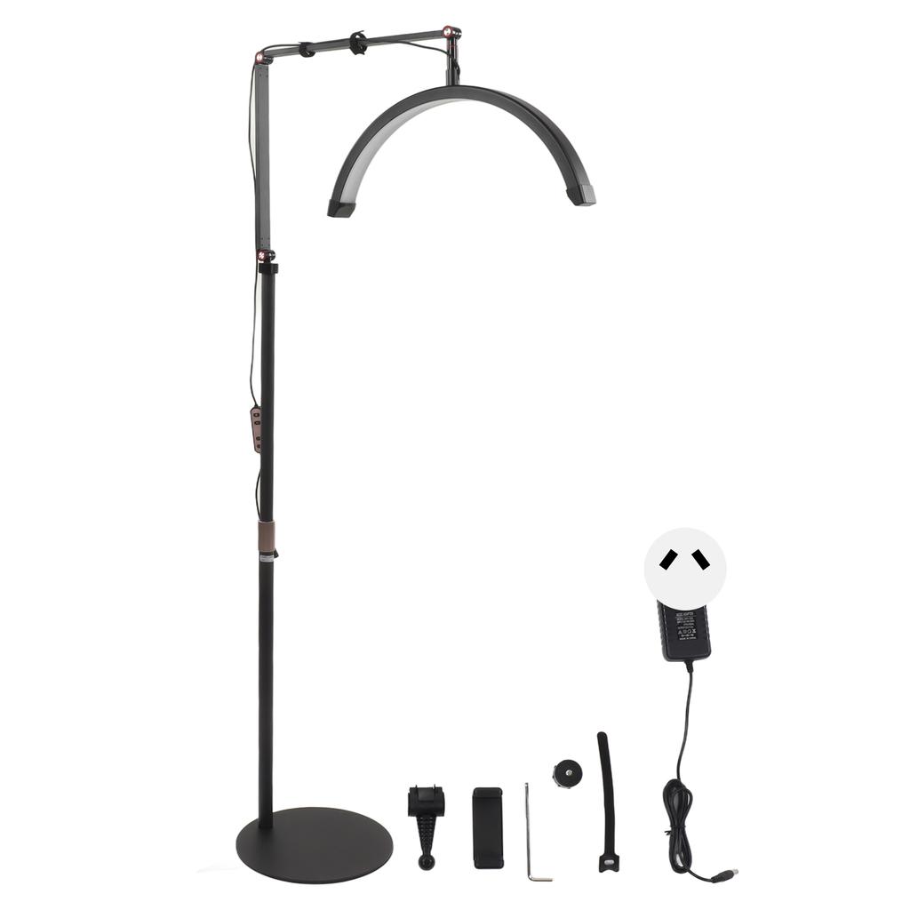 Beauty Salon Floor Light Half Moon LED Eyelash Lamp 3 Color Temperature 10 Levels Brightness