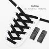 1Pair Magnetic Elastic Laces Sneakers Shoelaces Lock No Tie Shoe Laces Without Ties Double-layer Kids Adult Shoes Accessories