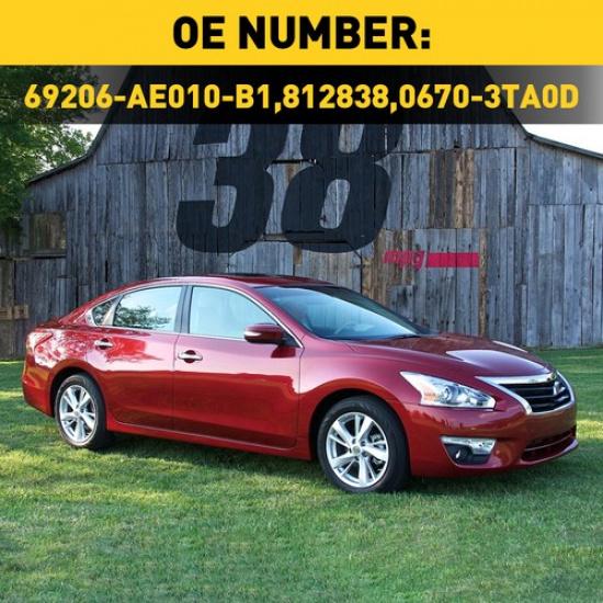 Interior Ide Inner Fit Handle 2003-2007 Door Accord Honda Black Replacement