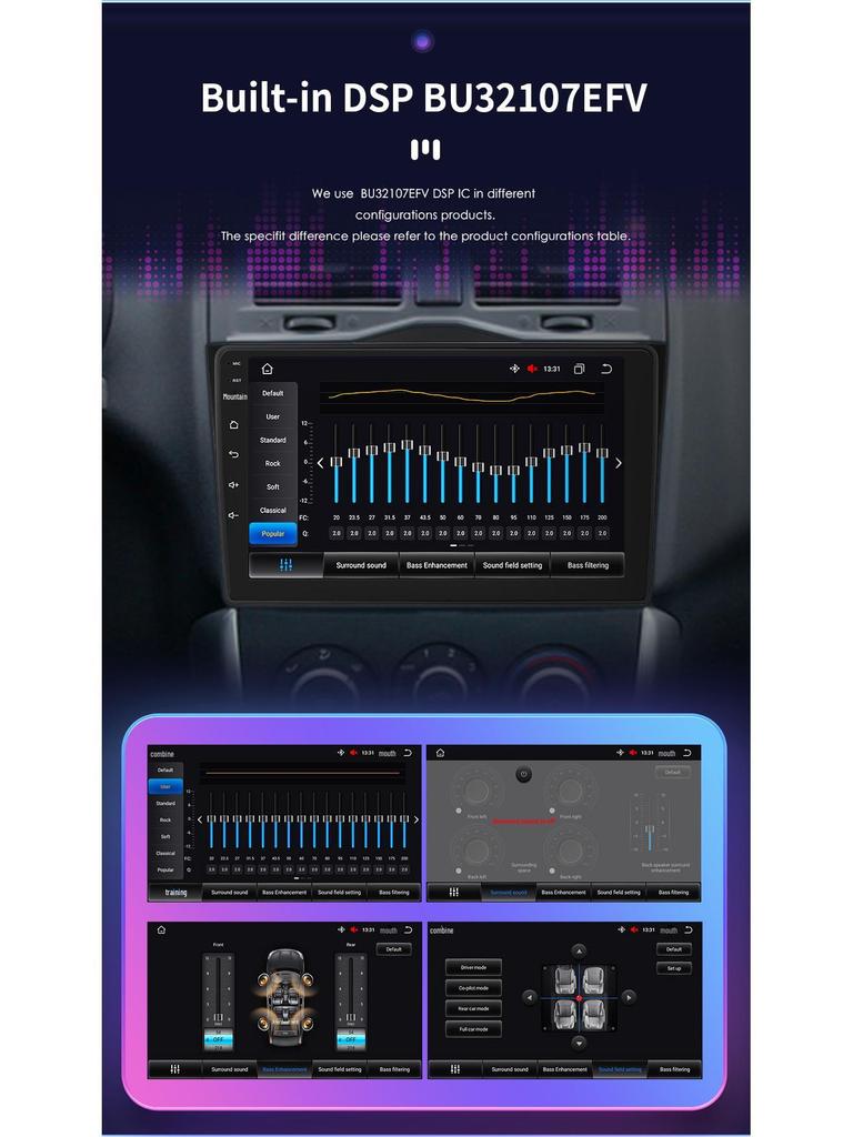 9-дюймовый Android Bluetooth GPS-навигатор для 18-19 Lada BA3 - Автомобильный большой экран