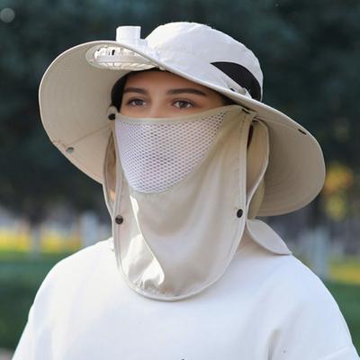 Солнечная кепка с защитой лица и шеи, защита от ультрафиолета UPF 50+
