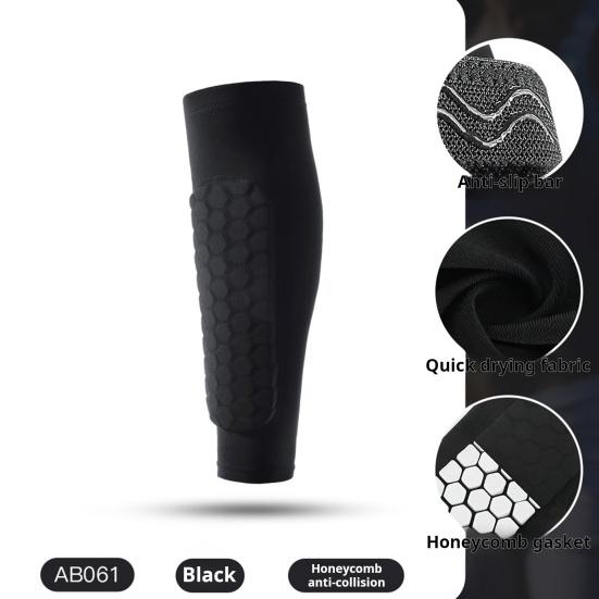 1Pc/2Pcs Soccer Shin Guards Calf Compression Sleeves with Honeycomb Pads Shin Splint Supports
