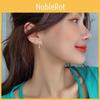 Trendy Silver Alloy Womens Asymmetric Earrings Geometric Fashion Design