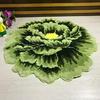 Fuzzy Floral Floor Mat Plush Peony Bath Rug with Anti Slip Backing Washable Flower Shaped Living Room Rug for Bathroom Nursery Bedroom Kitchen