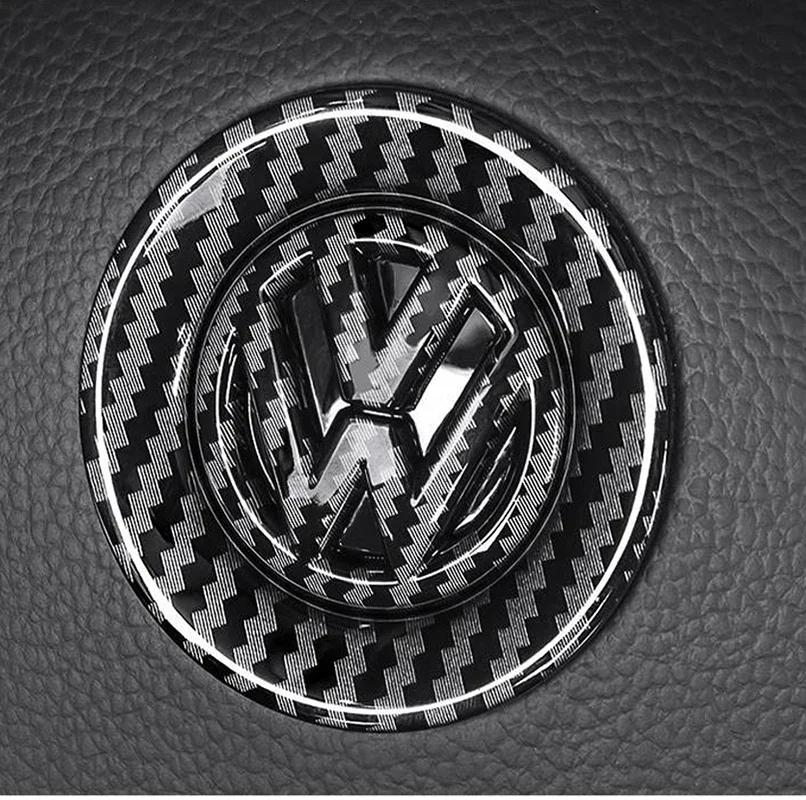 Car Steering Wheel Emblem Sticker Interior Accessories For Volkswagen GTI Polo Golf Passat Scirocco Beetle Tiguan Magotan